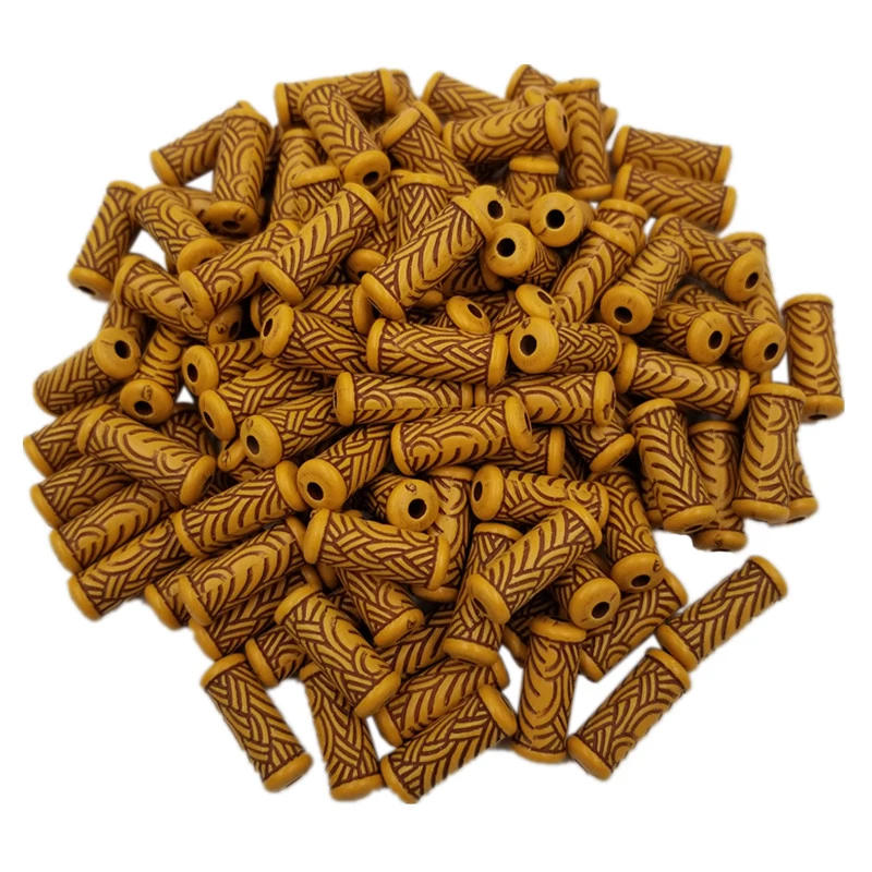 Бусины деревянные акриловые россыпью 1 комплект фурнитура для изготовления