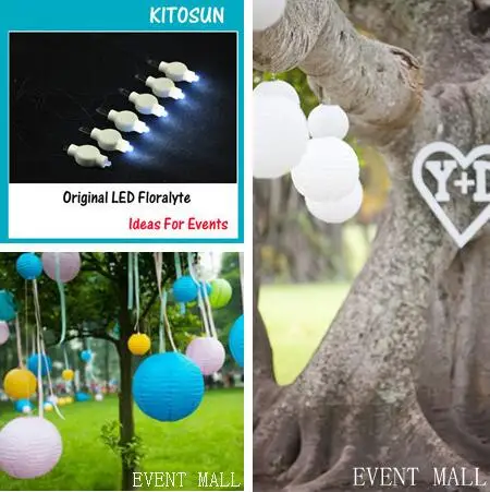 Free Shipping 100pcs/Lot Party Favor Factory Price Original Hanging LED Floralyte Paper Lantern