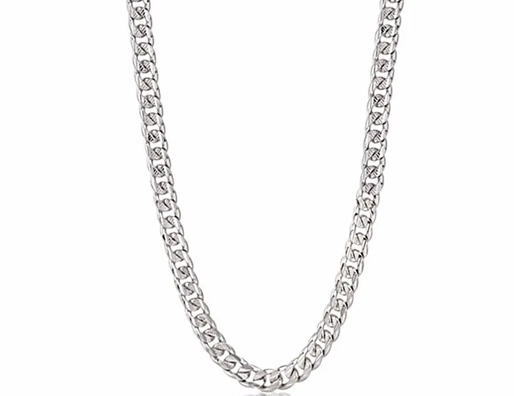Новая чистая S990 Серебряное ожерелье цепь Мужская цепь|silver necklace chain|necklace chainchain men |