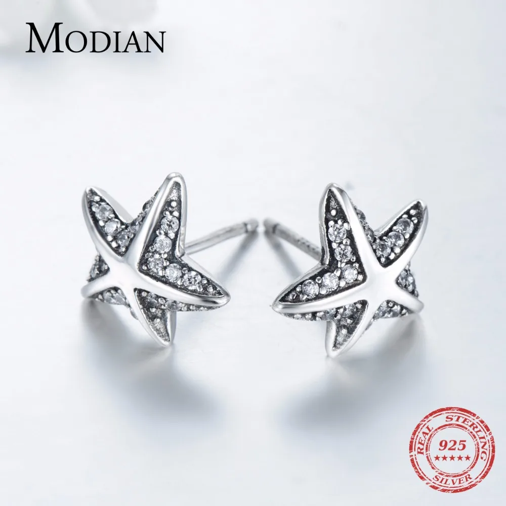 Modian новый дизайн Аутентичные 925 стерлингового серебра Морская звезда