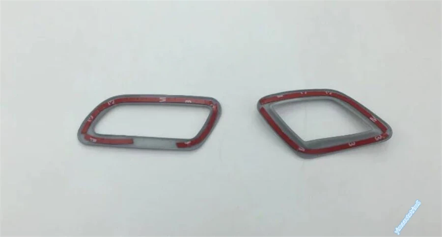 Lapetus Кондиционер AC Outlet Vent Cover Trim 2 шт. подходит для Jeep Renegade 2015 2016 2017 2018 2019 2020 ABS авто