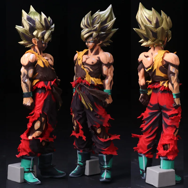 6 стилей 33 см Dragon Ball Z Master Stars Super Saiyan Son Goku фигурка ПВХ манга размеры экшн-модель куклы SMSP игрушки подарки - Цвет: D style
