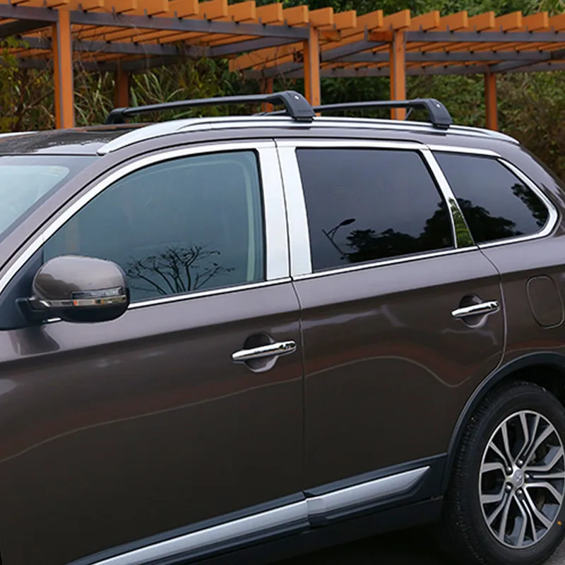 Нержавеющая сталь двери окна оконные наличники Накладка для Mitsubishi Outlander 2013- авто-Стайлинг