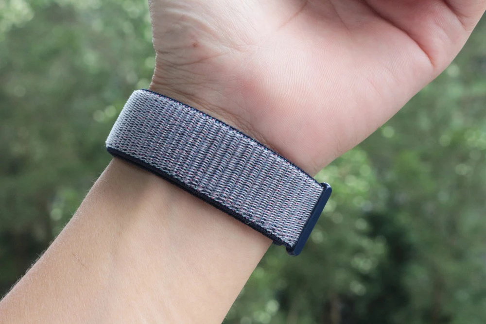 Спортивный ремешок URVOI для apple watch, серия 5, 4, 3, ремешок для iwatch, воздухопроницаемый, застежка-крючок, тканый нейлон, 40 мм, 44 мм