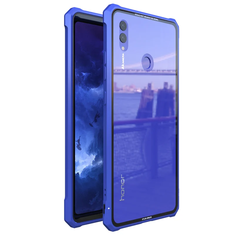 Для HUAWEI Note 10 чехол роскошный новый металлический алюминиевый бампер + 9H