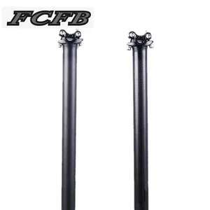FCFB без логотипа, дорожный горный велосипед, 3K, глянцевый, матовый, Углеволокно, подседельный штырь для велосипеда, 27,2 30,8 31,6*300350400450 мм