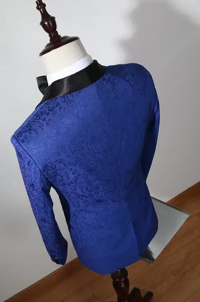 3 шт. королевский синий черный шаль мужские костюмы свадебные для мужчин жених