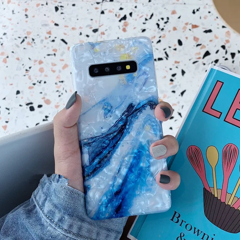 DCHZIUAN раковины мраморный чехол для телефона s для samsung Galaxy S10 Plus S10 чехол для samsung S8 S9 Plus Note 8 9 силиконовый чехол