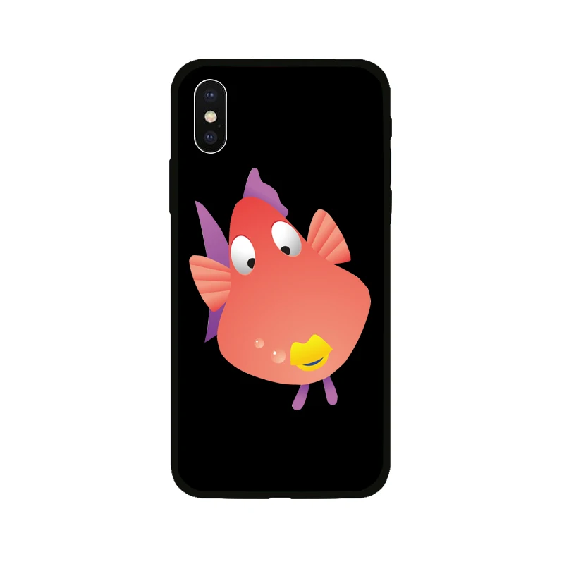 Мультяшный чехол для телефона с рисунком в виде животного iphone X 7 8 6 6s Plus