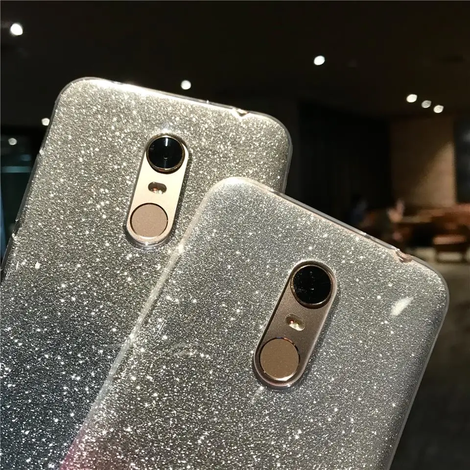 Glitter Rainbow TPU Silicone Case For XiaoMi RedMi 5 Plus 6 Pro 6A 5A 4A 3S Note 3 4 4X iphone XS MAX XR X SE 6s 7 8 Cover |