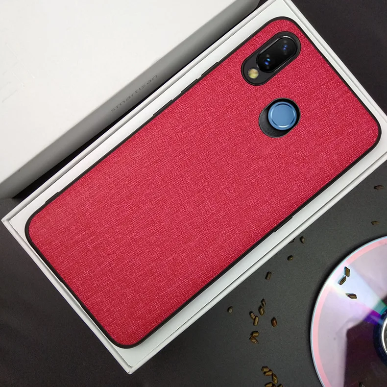 red Для lenovo K5 Pro L38041 чехол Роскошный кожаный чехол силиконовый Край Ткань задняя крышка защитный чехол s Для lenovo S5 Pro L58041 оболочка - Цвет: red