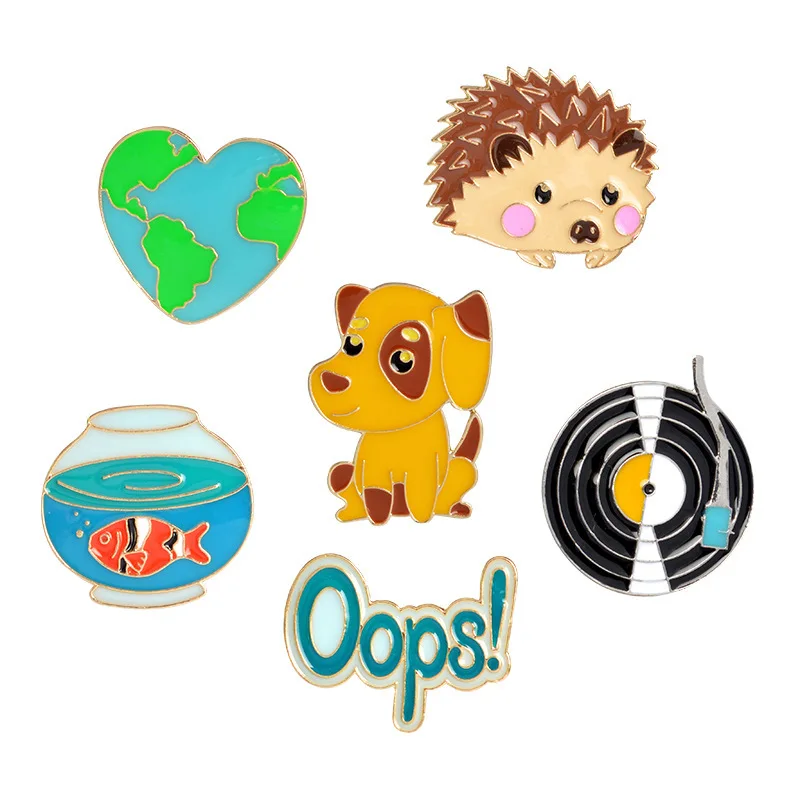 Креативная брошь с животными из мультфильмов для женщин и мужчин корейская мода