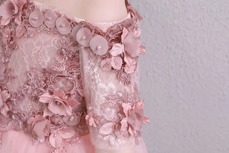 Платье Из Розового Кружева фото 22