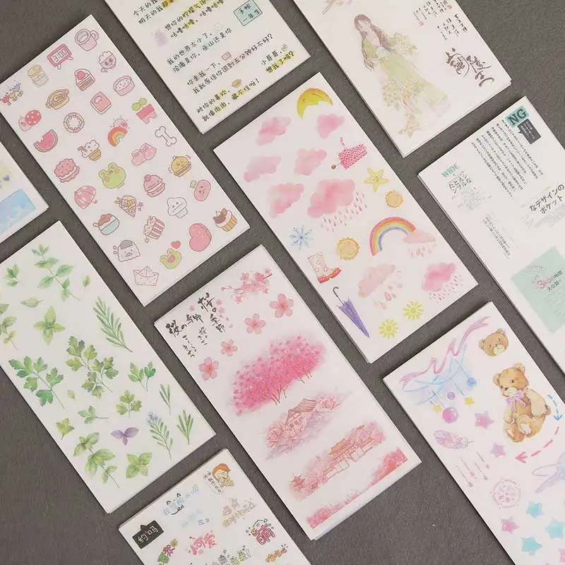 

6 Pcs/pack Cute Creative Kawaii Diary Planner Stickers For Stationery Scrapbooking Diy Diary Album Journal Stick Label