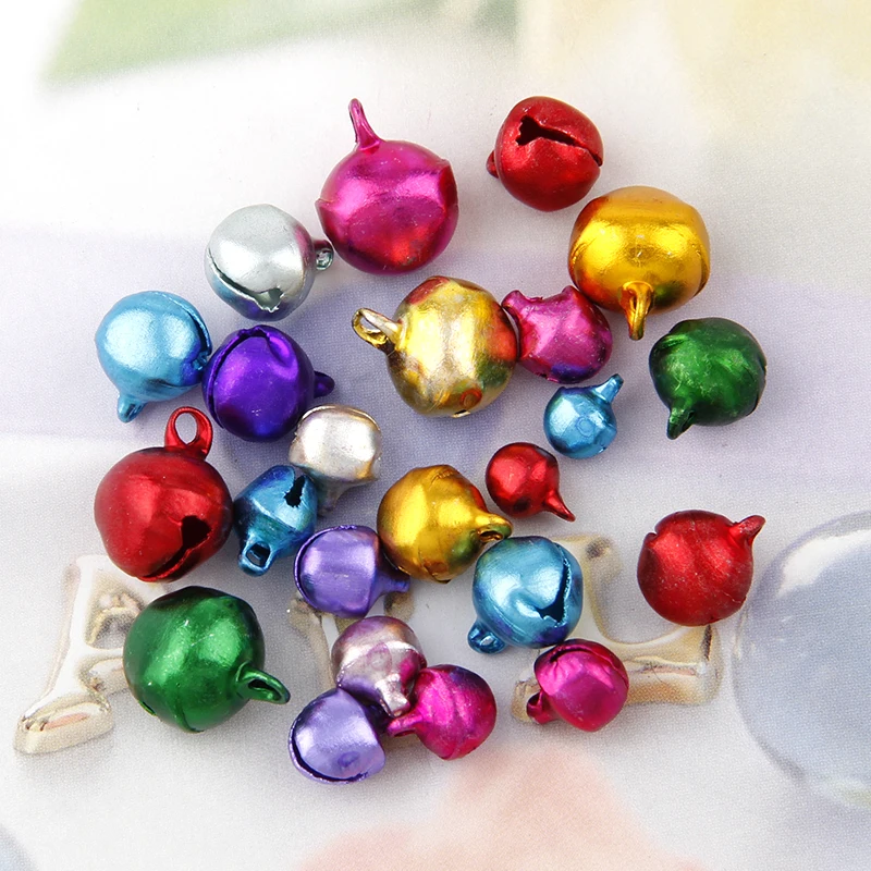 Wholesale100pc/50 шт 6/8/10/12 мм смесь цветов свободные бусины маленькие колокольчики