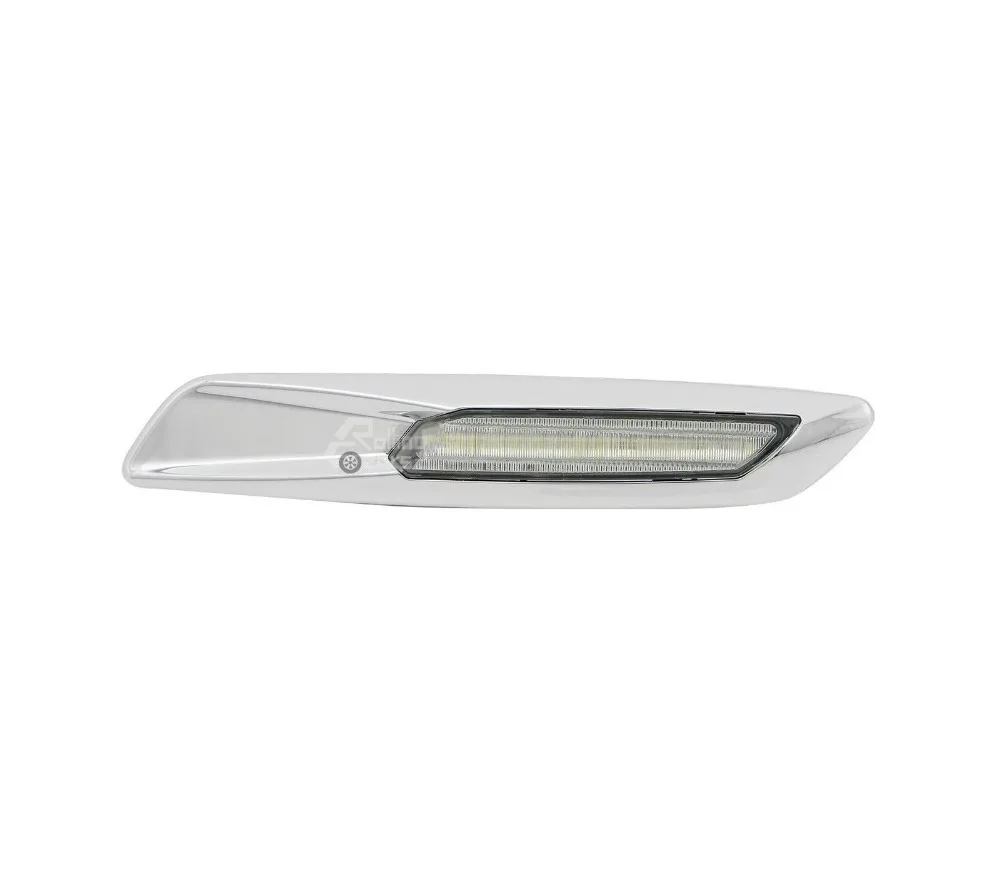 Amber LED Side Marker Lights For BMW E60 E61 E82 E83 E87 E88 E90 E91 Chrome Trim | Автомобили и мотоциклы