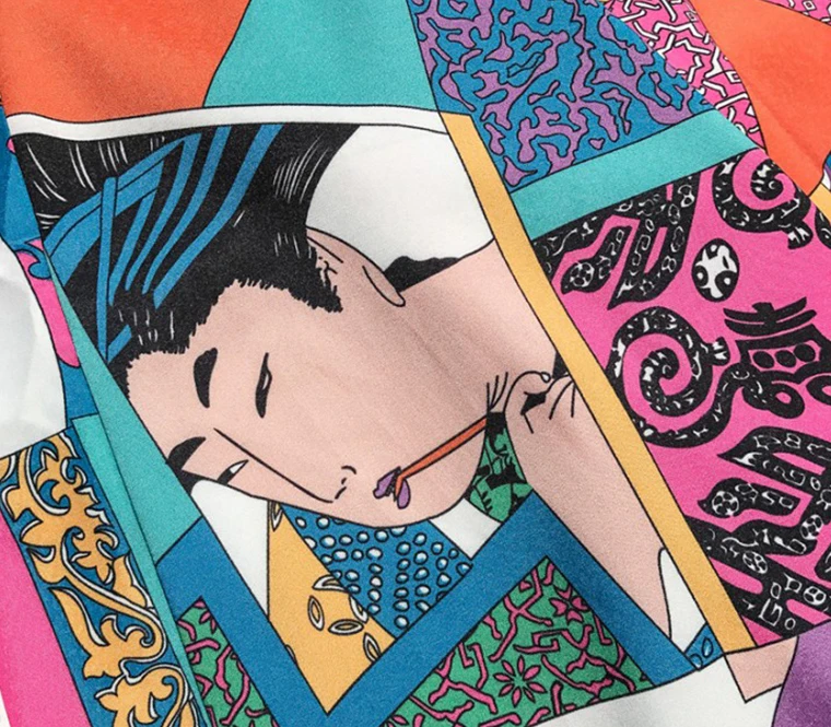 Японское кимоно, мужские рубашки с рукавом три четверти, с цветочным принтом, Camisa, хип-хоп, уличная одежда, брендовые Гавайские рубашки