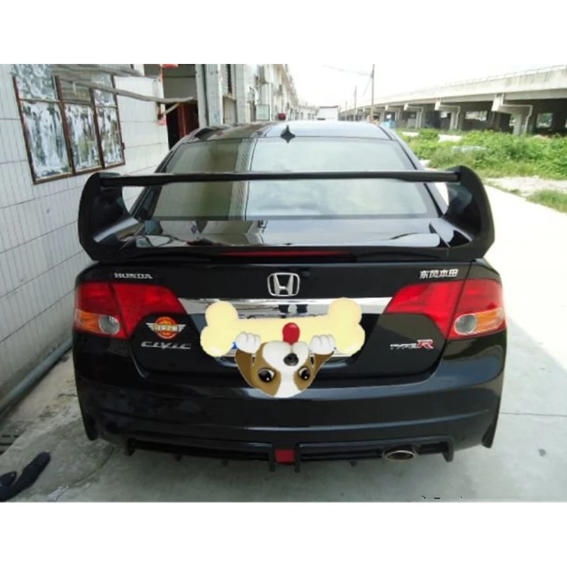 Используется для Honda CIVIC спойлер 2006-2011 год ABS Материал ciimo RR typeR стиль заднего крыла углеродного волокна аксессуары для автомобиля refitt