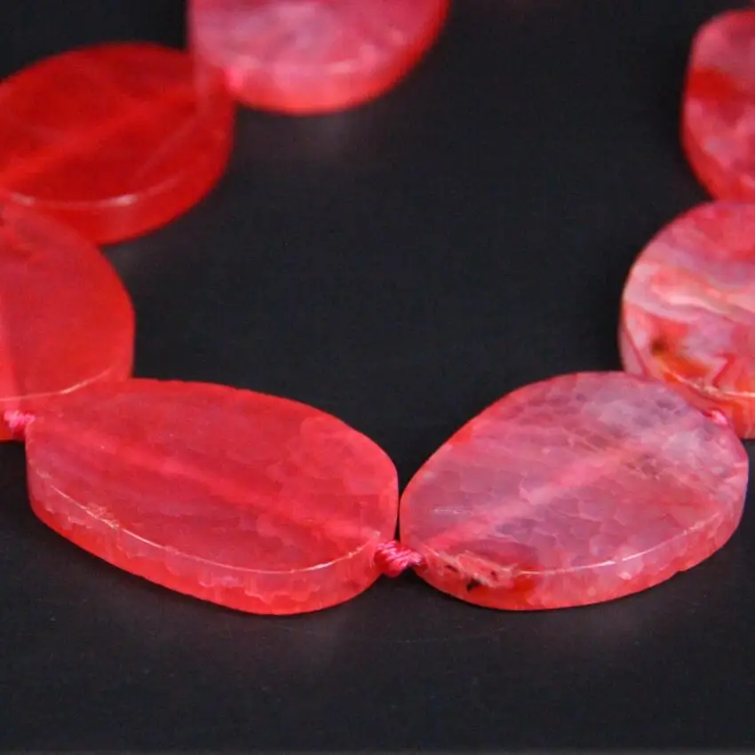 Прибл. 9 шт./нитка Большая Натуральная розовая красная морская звезда из агата