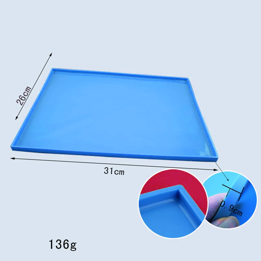 

Waterproof Pet Mat For Dog Cat Solid Color Silicone Pet Food Pad Pet Bowl Drinking Mat Dog Feeding Placemat Easy Washing