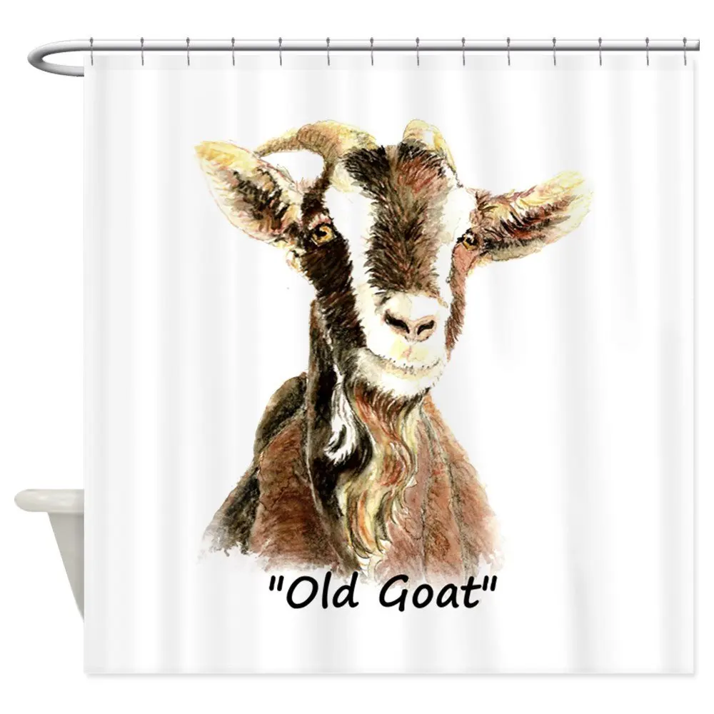 Старый козел Fun Цитировать для него душ Шторы декоративные Ткань нескользящей