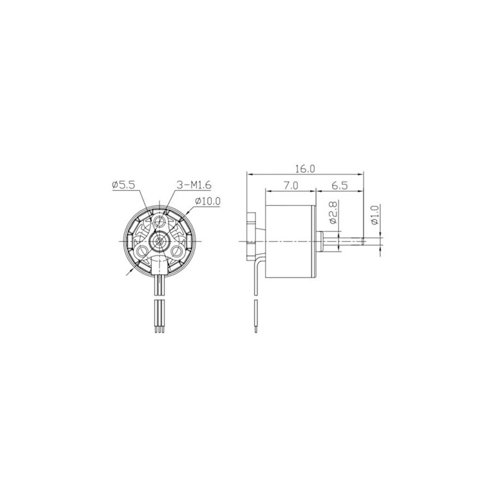 0705 15000KV бесщеточный двигатель для 60 70 80 90mm Micro FPV Racing Drone Parts | Игрушки и хобби
