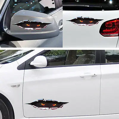 Забавный Выглядывающий Eye декоративные виниловые наклейки кузов Машины окно SUV