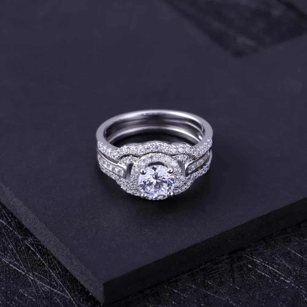 Женские Балетные кольца GEM'S роскошные обручальные из стерлингового серебра 925