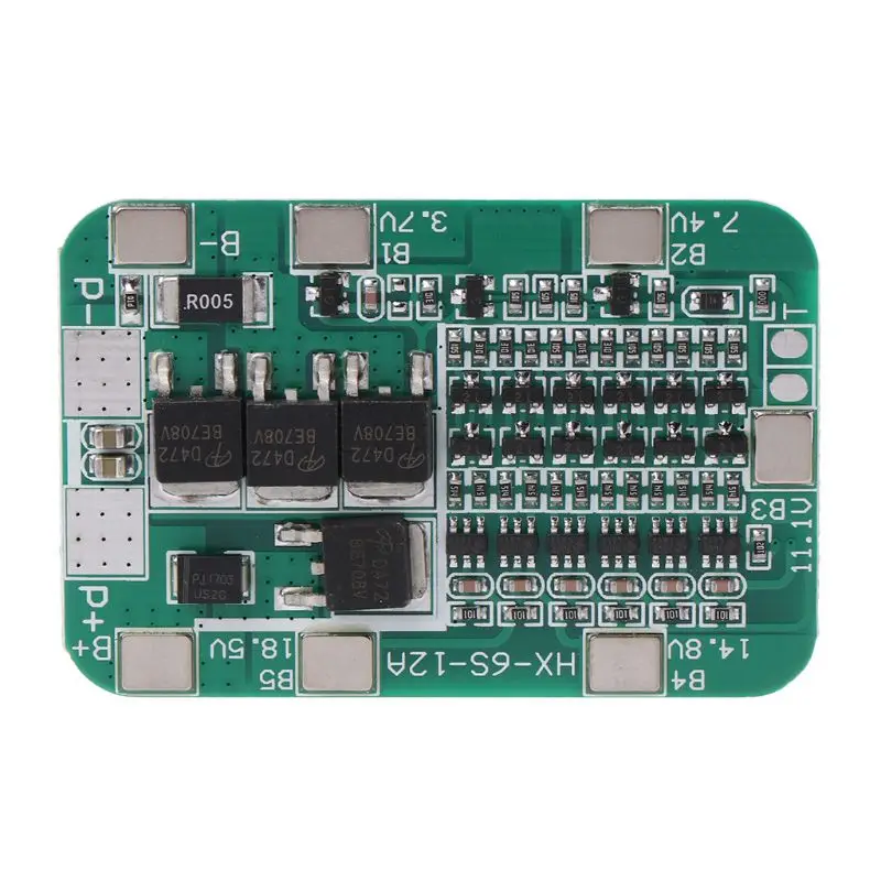 6S 15A 24V PCB плата защиты BMS для 6 пакетов 18650 литий-ионная литиевая батарея ячеечный модуль
