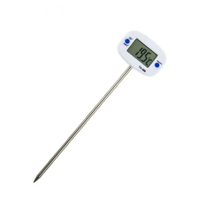 TA288 Pin форма цифровой термометр мгновенное чтение Карманный масло Молоко Кофе Вода тест кухня кулинарный термометр цифровой LBShippin