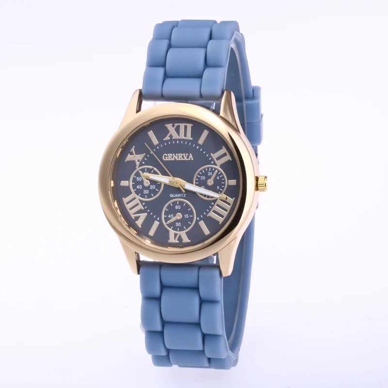 Gelfashion наручные часы для женщин Пряжка круглые Ложные три глаза кварцевые