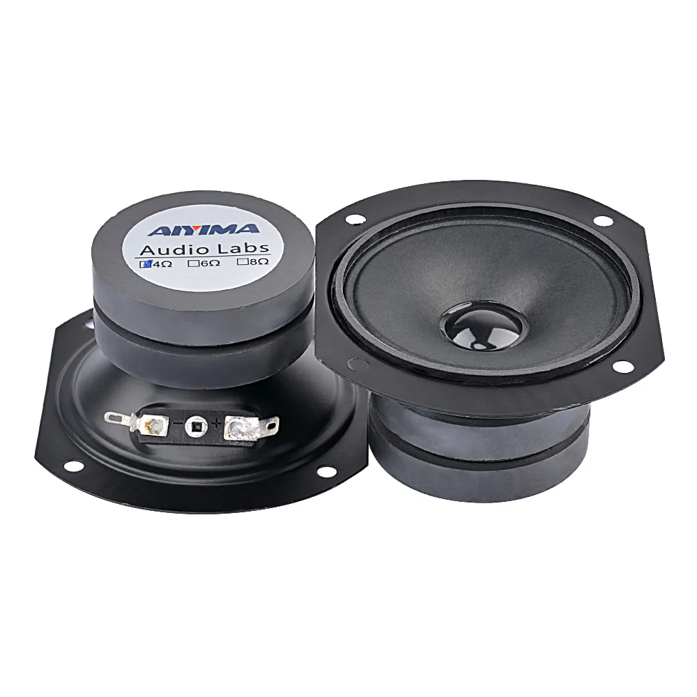 AIYIMA 2 шт. мини аудио портативный динамик s 4Ohm 15 Вт полный спектр Altavoz DIY для