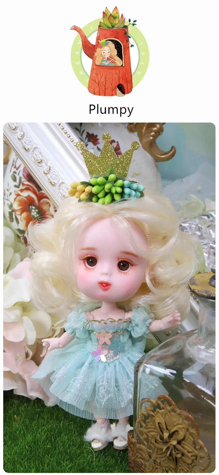 1/12 BJD кукла 26 шарнирное тело 14 см мини кукла серия DODO кукла с костюмом и обувью макияж и коробка в подарок OB11