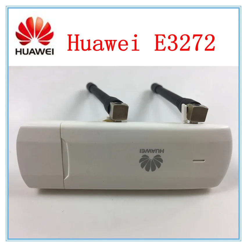 Разблокированный USB модем HUAWEI E3272 150 Мбит/с 4G LTE PK E3372 E392 E3276 (плюс 2 шт. 4g антенна)|4g lte