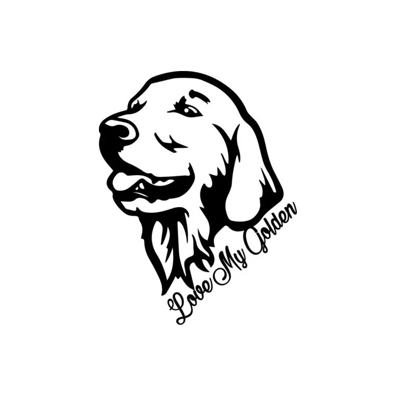 

Наклейка «Love My Golden Retriever» оформление автомобиля Собака любимый питомец