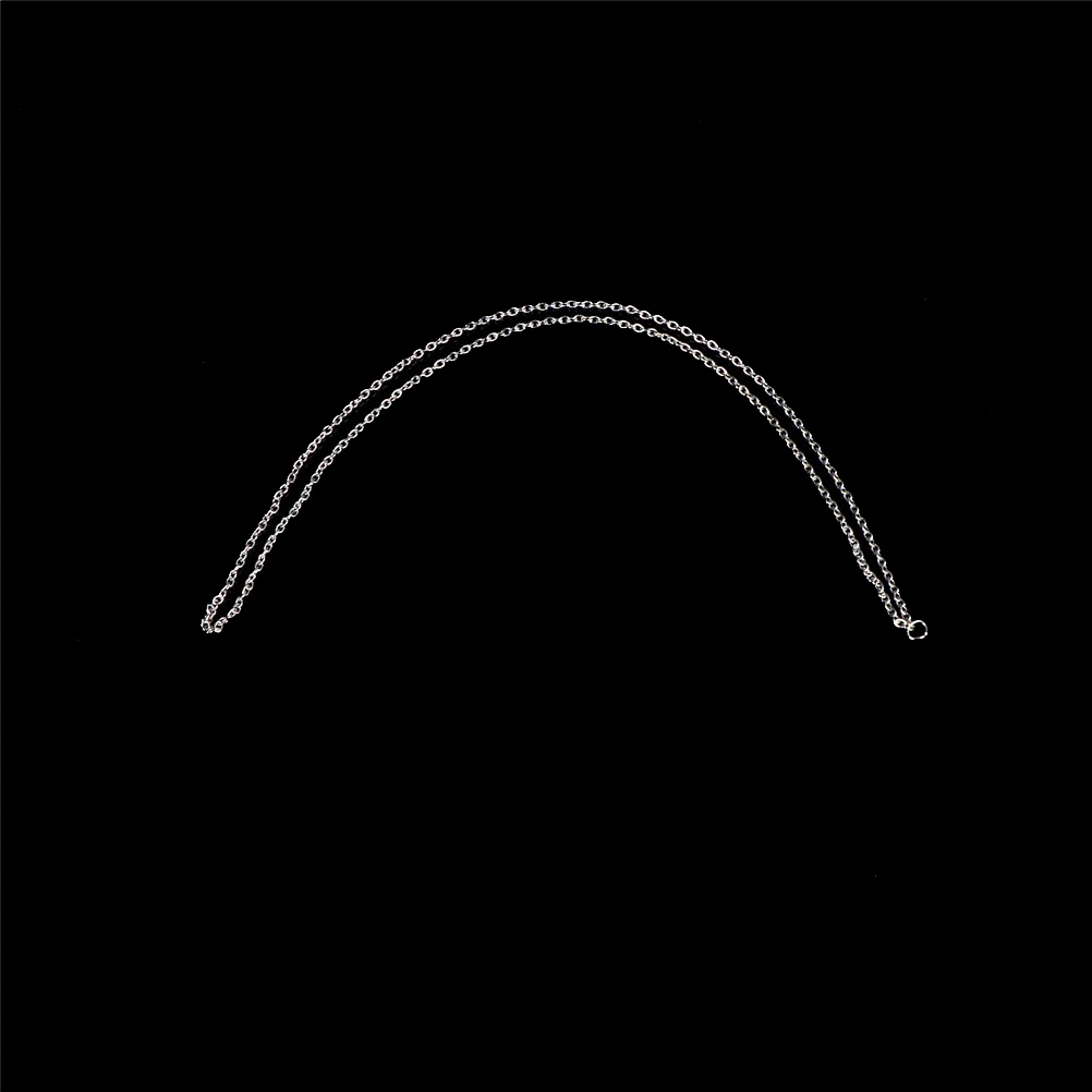 

2Pcs Tomorrow Ring Magic Ring Chain Close-up Stage Silver Magic Trick Interseting Street Magic Necklace Intelligence Toys Gift