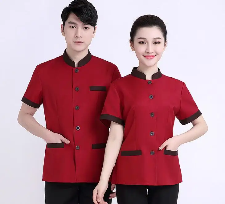 Рабочий для официанта ресторана ткани с изображением персонажей куртка и брюки |