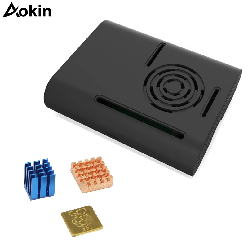 Raspberry Pi 3 Model B + ABS Чехол черный прозрачный пластиковый корпус крышка оболочка