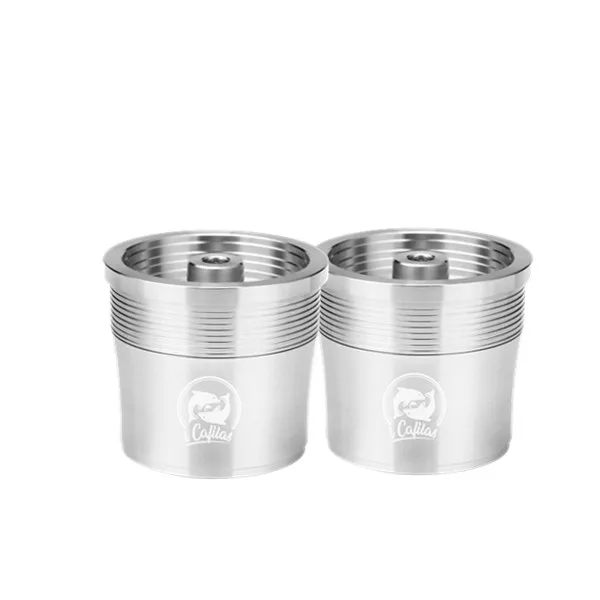 ICafilas многоразовая кофейная капсула Crema для illy X7.1 X8 X9 Y3 Y5 Y1.1 Френч-пресс для кофе чашка капельница из нержавеющей стали многоразовая корзина - Цвет: 2 capsule