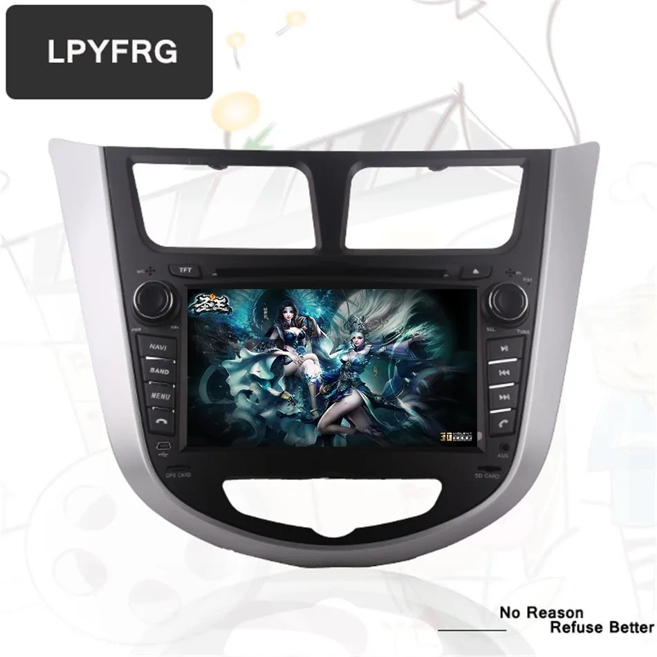 Восьмиядерный 4 Гб ОЗУ android 10 0 2 DIN автомобильный DVD GPS для Hyundai Solaris 2011 2012 2014 2015 2016 Verna