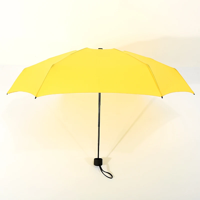 YELLOW Карманный мини-зонтик Для женщин УФ Малый Зонты 180g дождь Для женщин Водонепроницаемый Для мужчин зонтик от солнца удобная обувь для девочек Дорожная сумка зонт для детей - Цвет: YELLOW