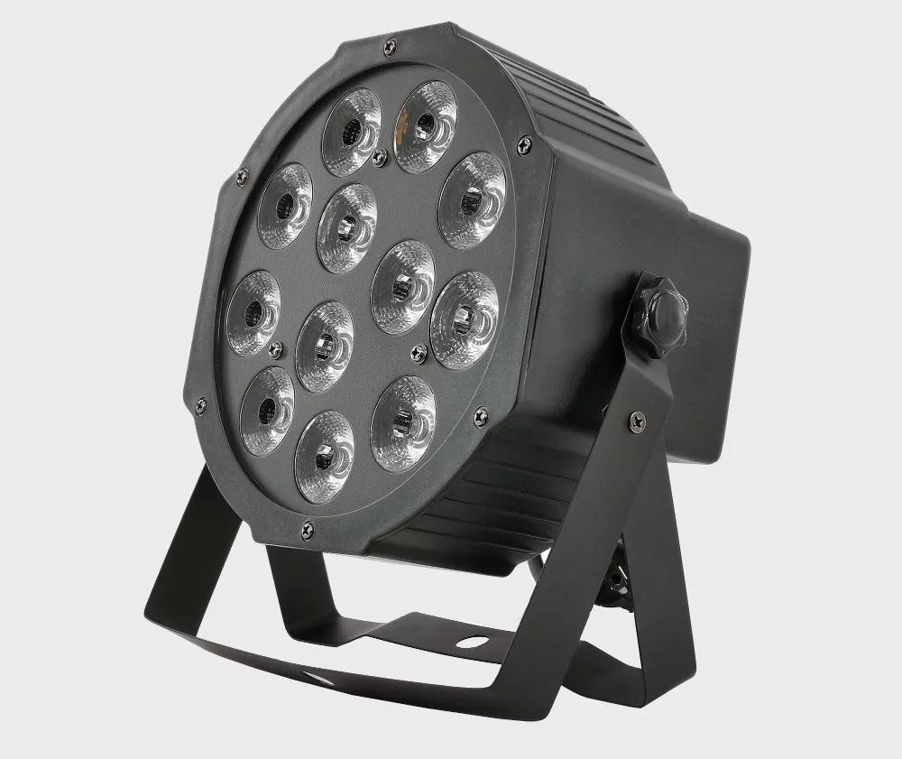 4 шт./12x12 Вт led Par огни RGBW 4в1 плоский par led dmx512 Диско Огни