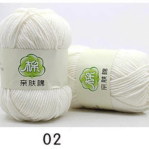 Worsted 5# слойные молоко хлопок детские вязаные средней толстой нитью смешанная пряжа для рук вязанное с узором крючком 50 г/мяч QW067 - Цвет: 2