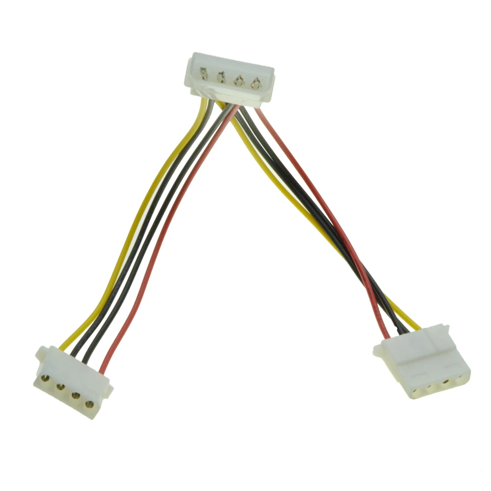 4Pin Molex удлинитель питания папа от 1 до 2 портов силовой кабель IDE порт
