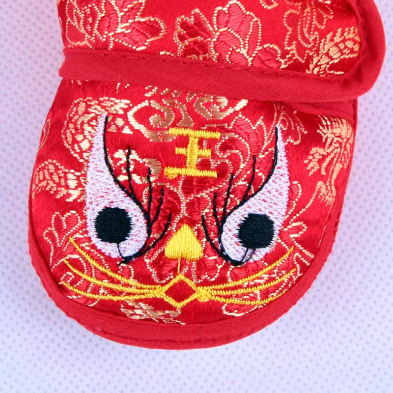 Воздухопроницаемая обувь с вышивкой для маленьких девочек и мальчиков