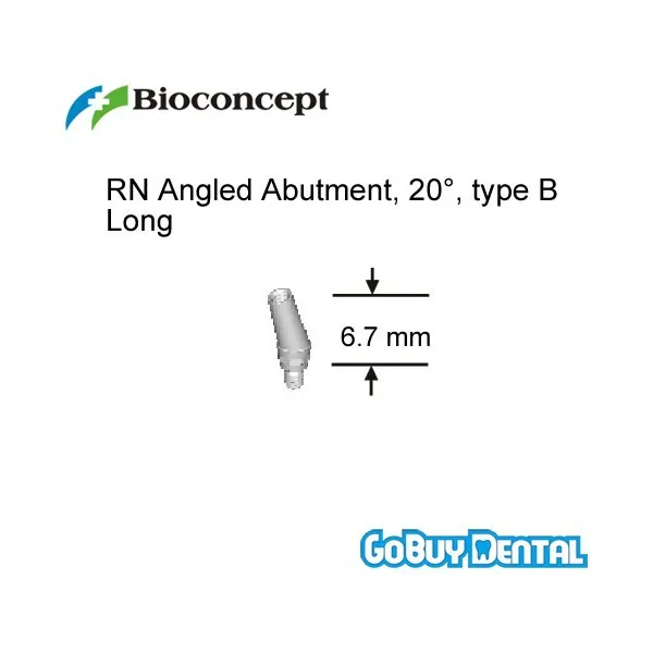 Straumann Compatible RN Angled Abutment 20 type B height 6.7mm Long(Regular Neck) | Красота и здоровье
