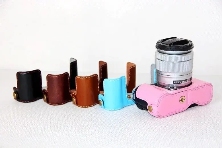 Новинка чехол для фотоаппарата FUJIFILM FUJI из искусственной кожи XA1|leather half case|half