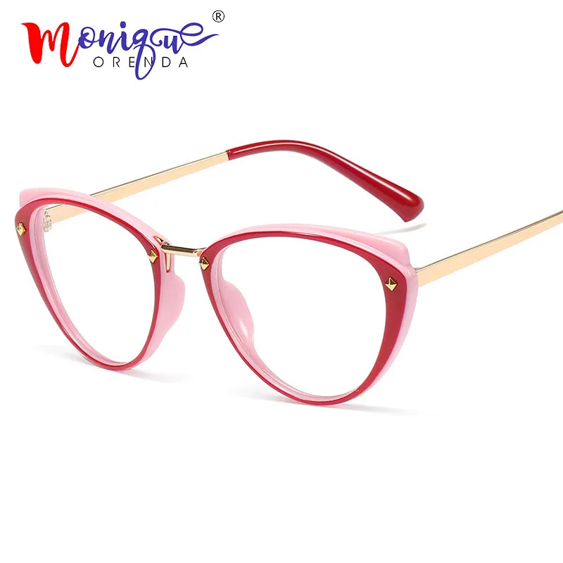 Женские винтажные очки кошачий глаз в оправе компьютерные для близорукости