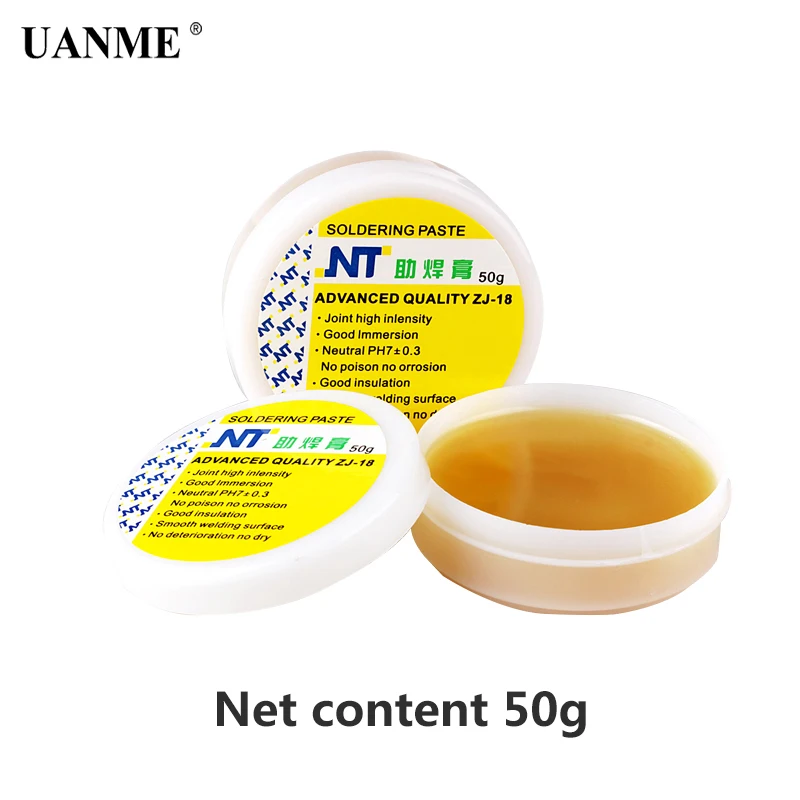 UANME NT ZJ-18 50 г 80 г 150 г желтая паста передового качества пайка с флюсом паста высокой интенсивности канифоль
