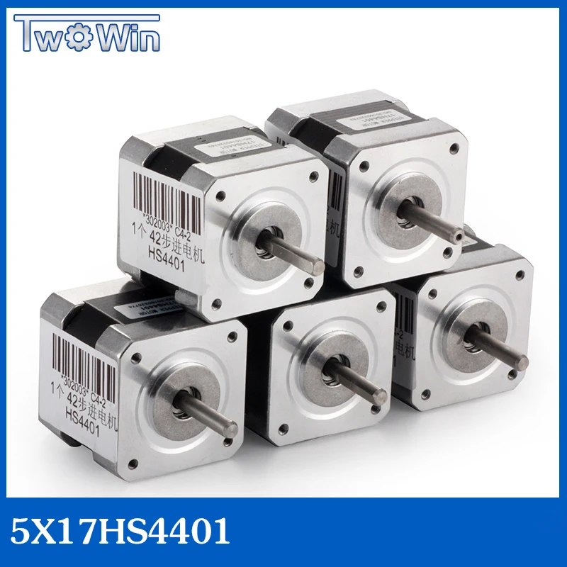 5 шт. 4 проводной шаговый двигатель Nema17 42bygh 1.7A NEMA17stepper Motor для 3D принтера 17HS4401|motor